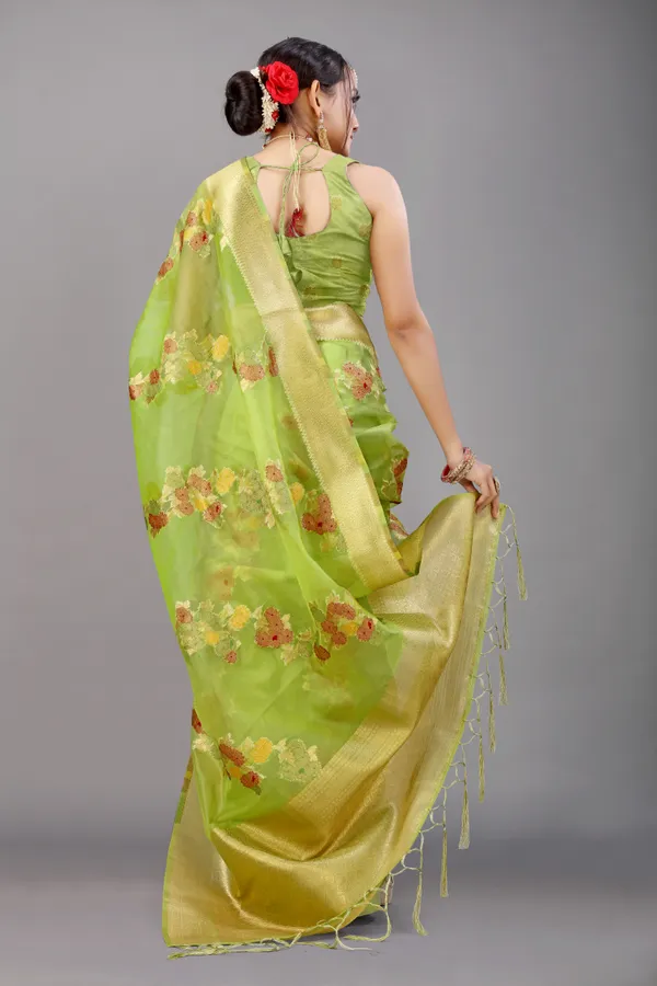 LIGHT_GREEN_WOVEN_WORK_ORGANZA_SAREE